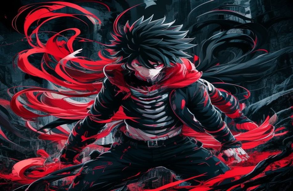 Red And Black Anime Wallpaper