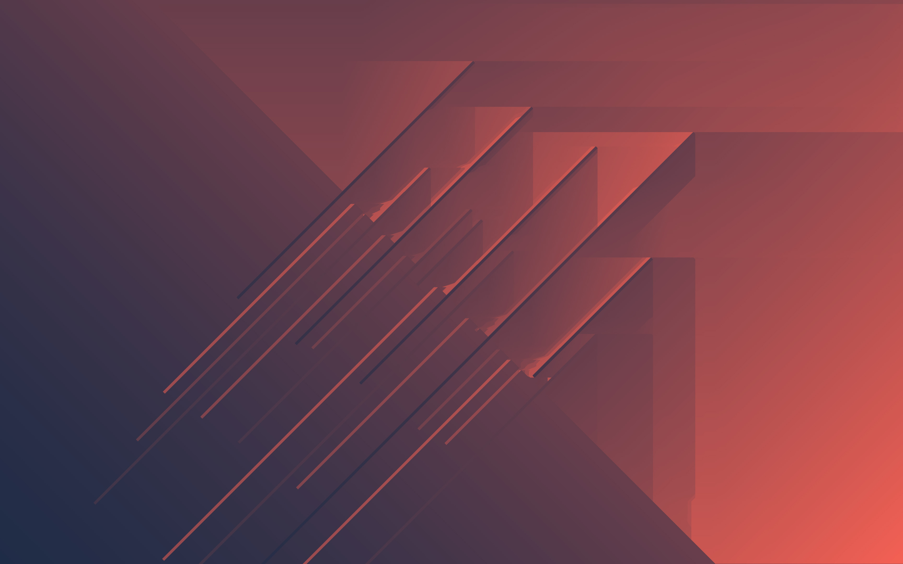 Abstract minimalist 4k wallpaper with geometric shapes and gradient colors