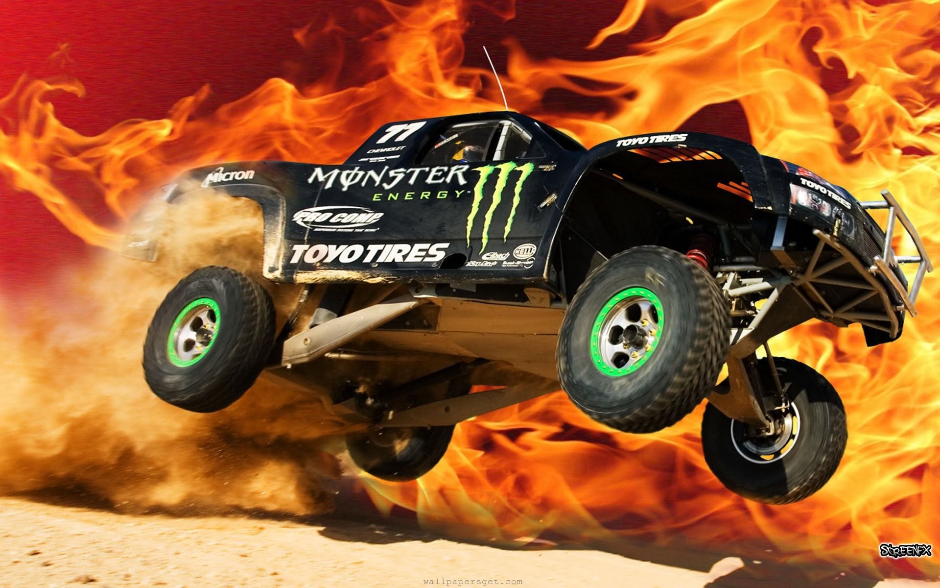 rock monster car