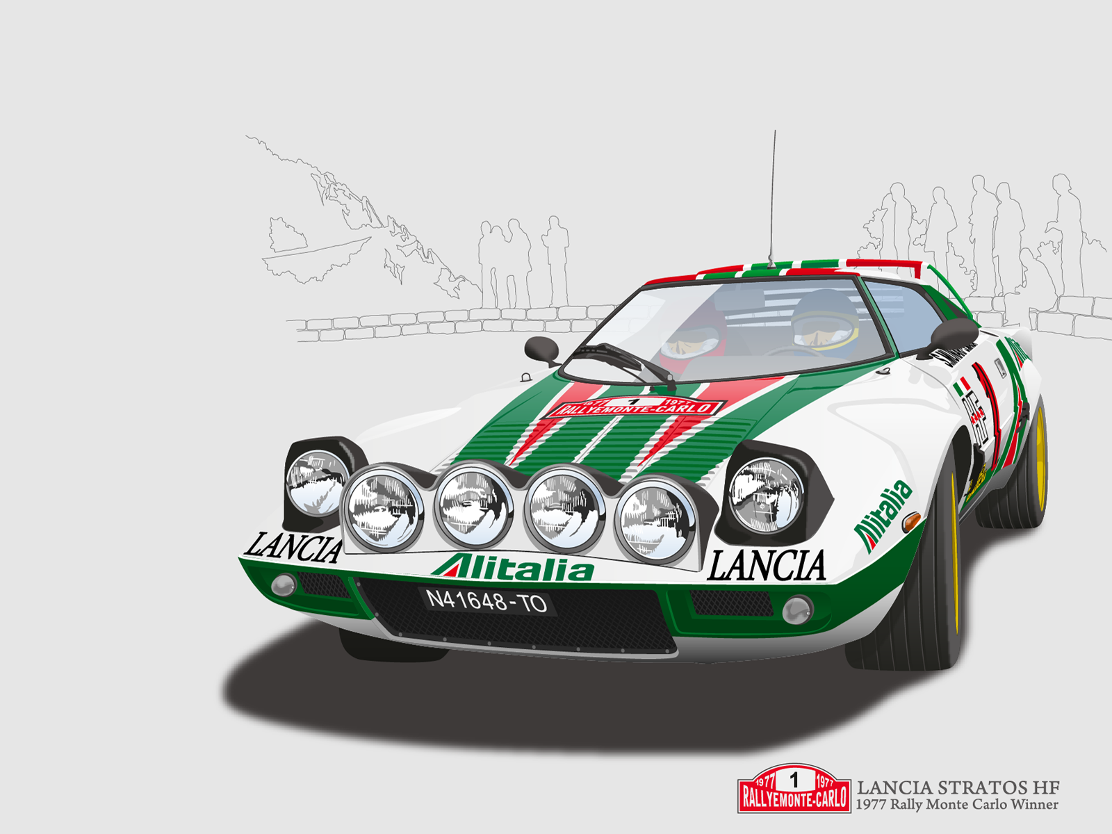 Lancia Stratos Rally Wallpaper