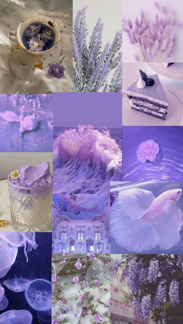 Lavender Aesthetic Wallpaper Purple aesthetic background Pretty