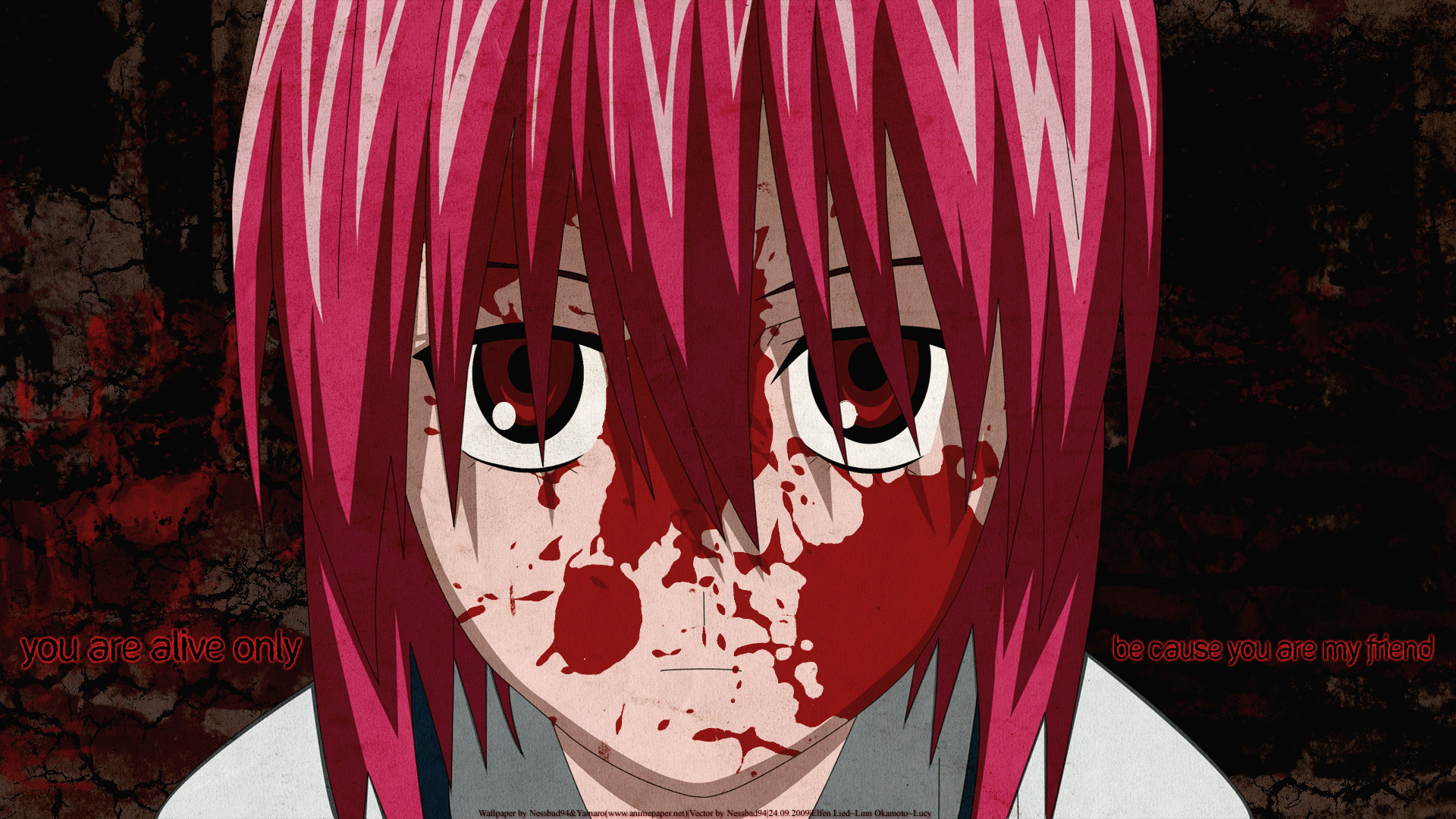 Anime Gore images Lucy Elfen Lied HD wallpaper and background