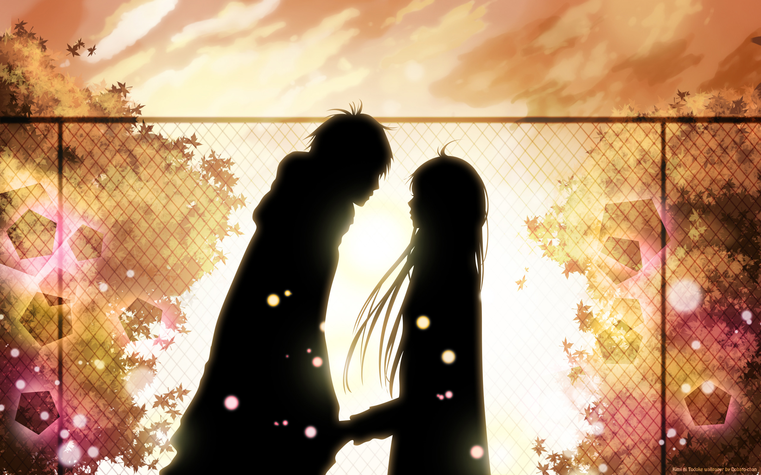 Romantic Anime Scene Wallpaper Wide Desktop 0cnw1thc Yoanu