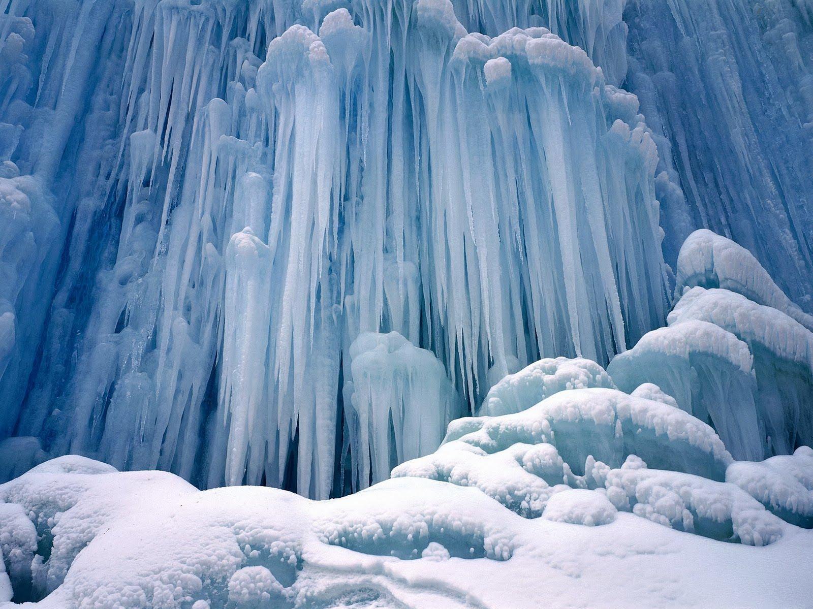 Winter Scene Ice Nature Photography Wallpaper