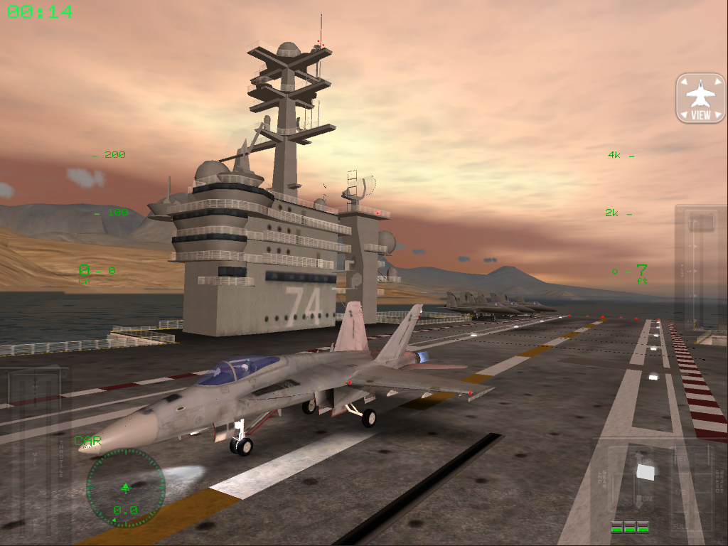 F18 Carrier Landing Mobile Aircraft Simulator