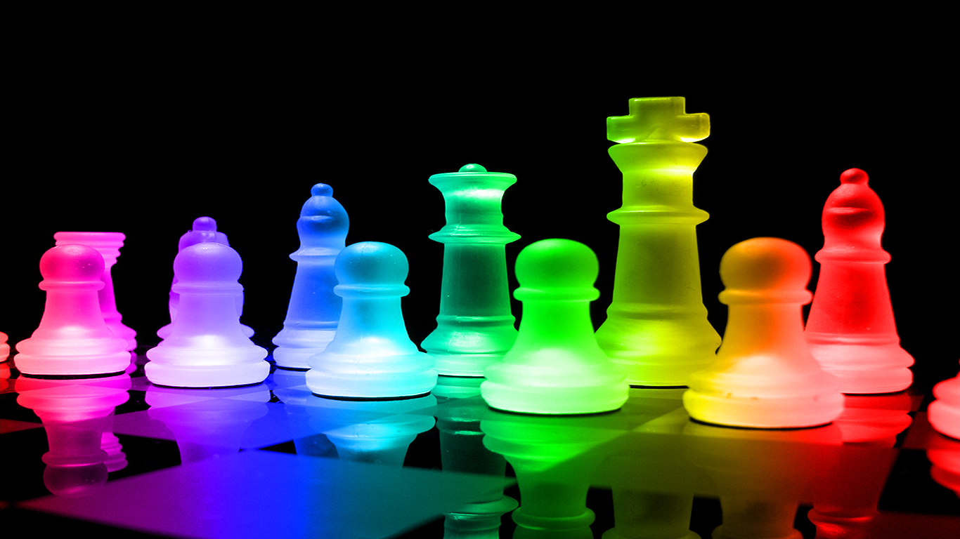 Rainbow Chess Puter Wallpaper Desktop Background Id