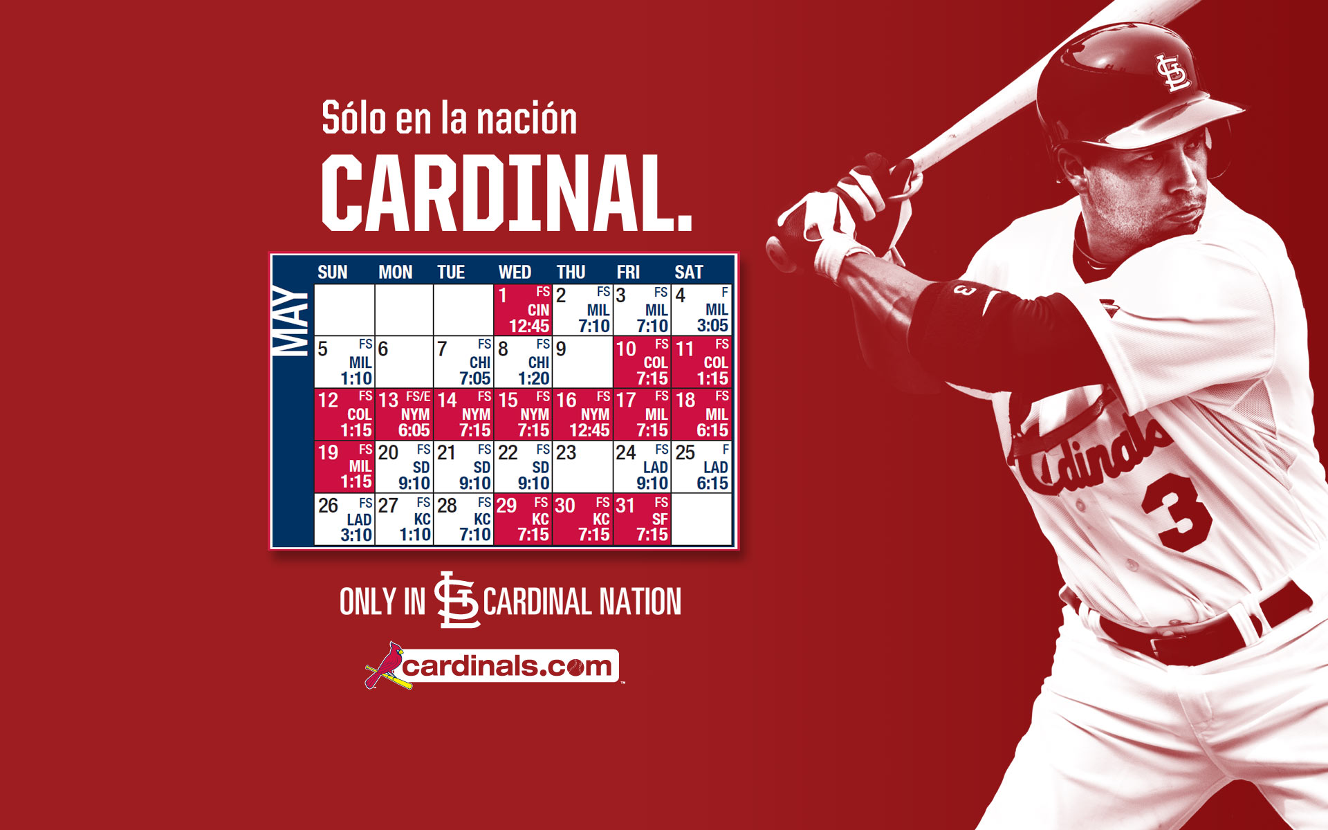 Free download Promotional Schedule St Louis Cardinals 2016 Merry