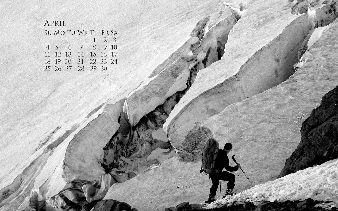 Skiing Backcountry Calendar Winter Background Wallpaper For Desktop
