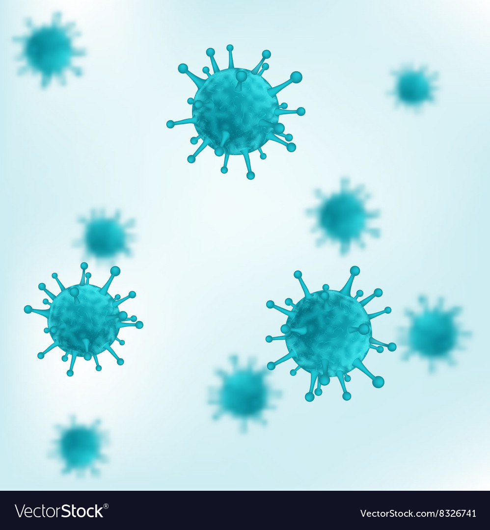 Virus Or Bacteria Background Royalty Vector Image
