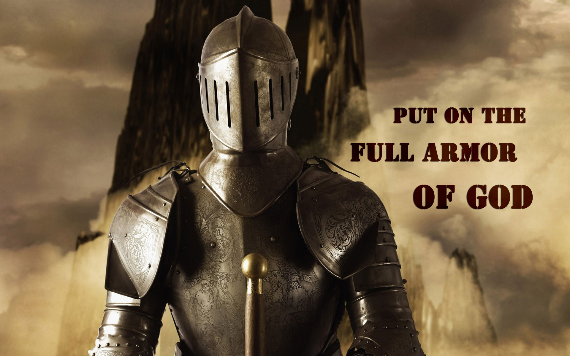 Put on the full armor of God so that you can take your stand against
