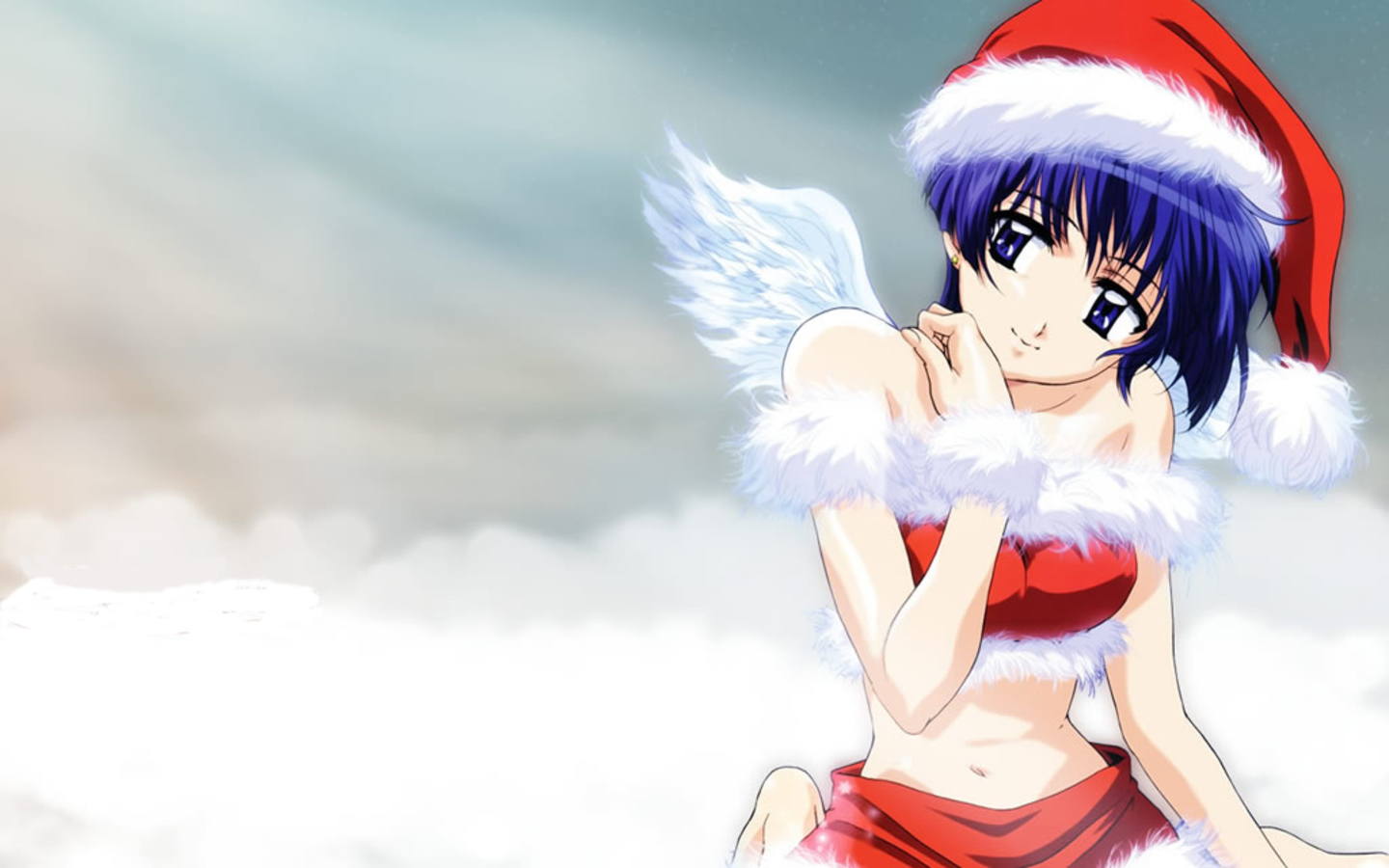 Cute Christmas Angel Wallpaper HD