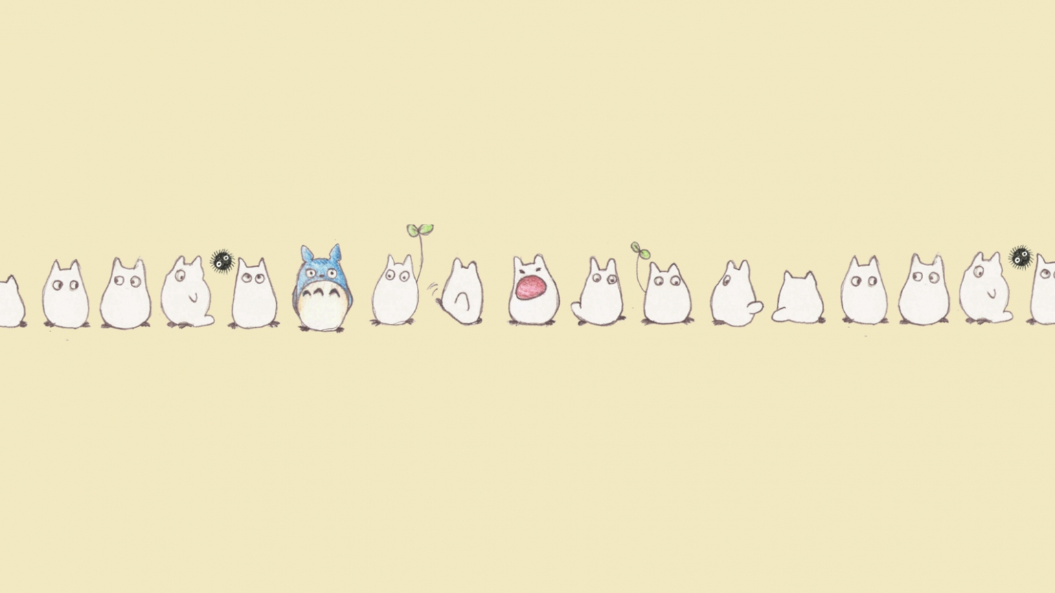 Kawaii Totoro Desktop Wallpaper Cute
