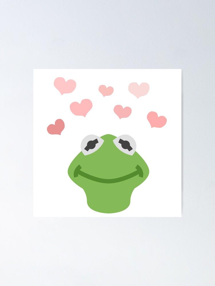 Kermit The Frog Heart Meme Poster For Sale By Aestanip