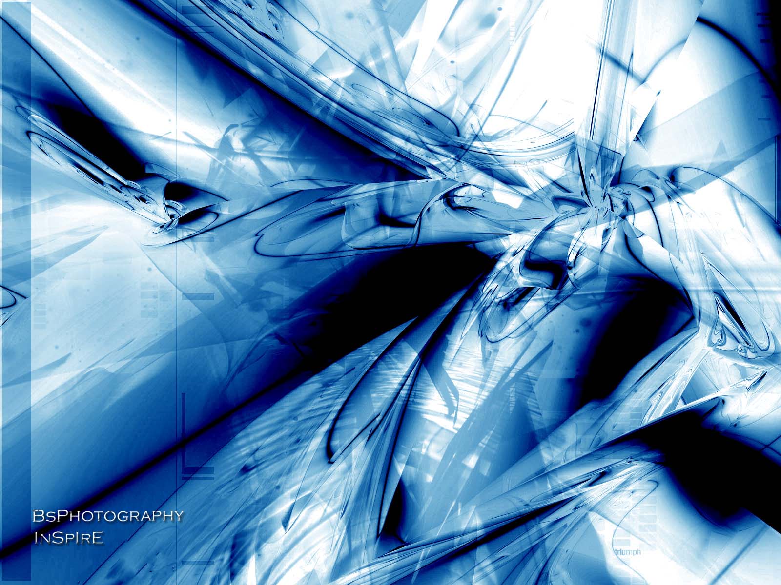 Wallpaper Abstract Blue White Black