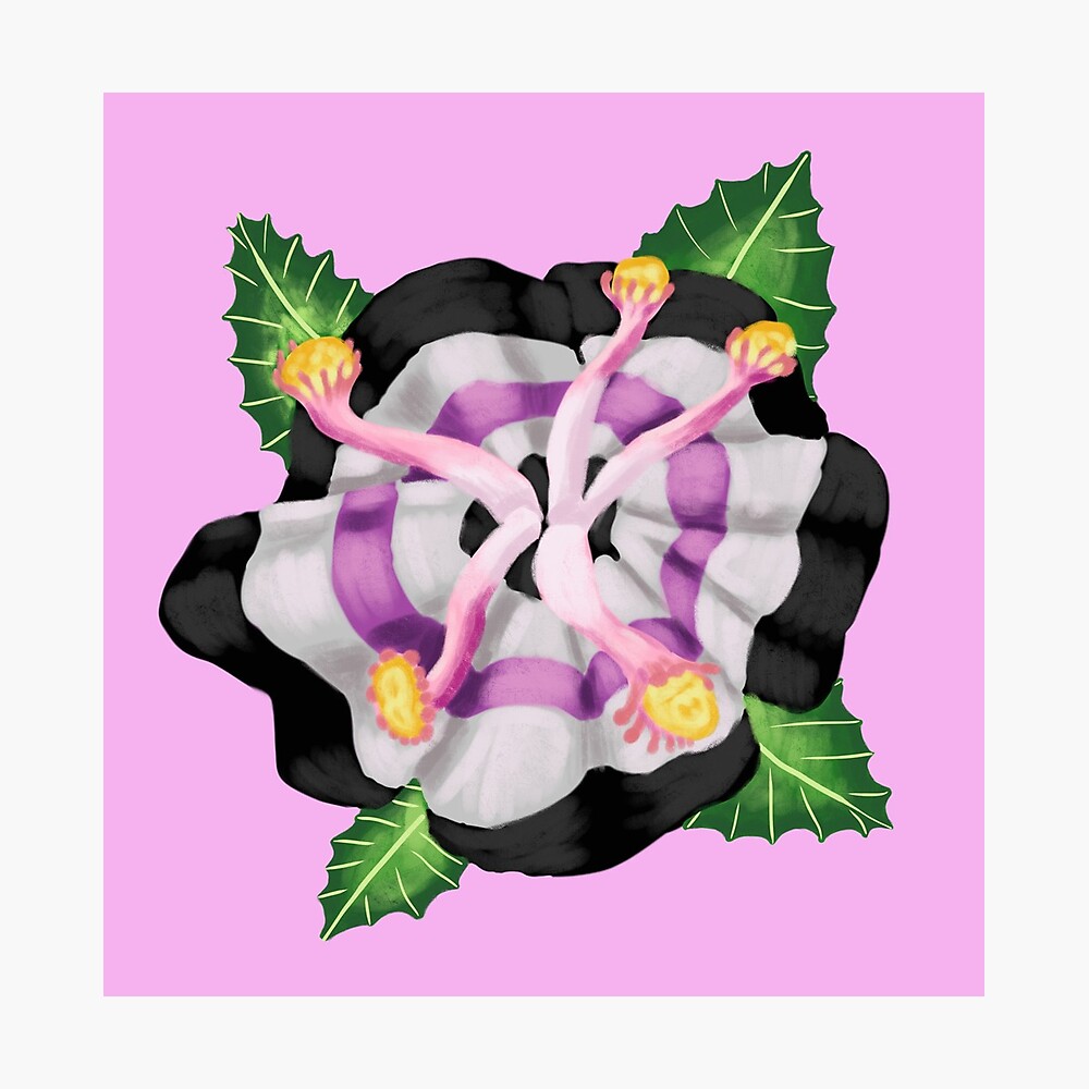 Fictosexual Pride Flag Flower Metal Print By Lawkbutt