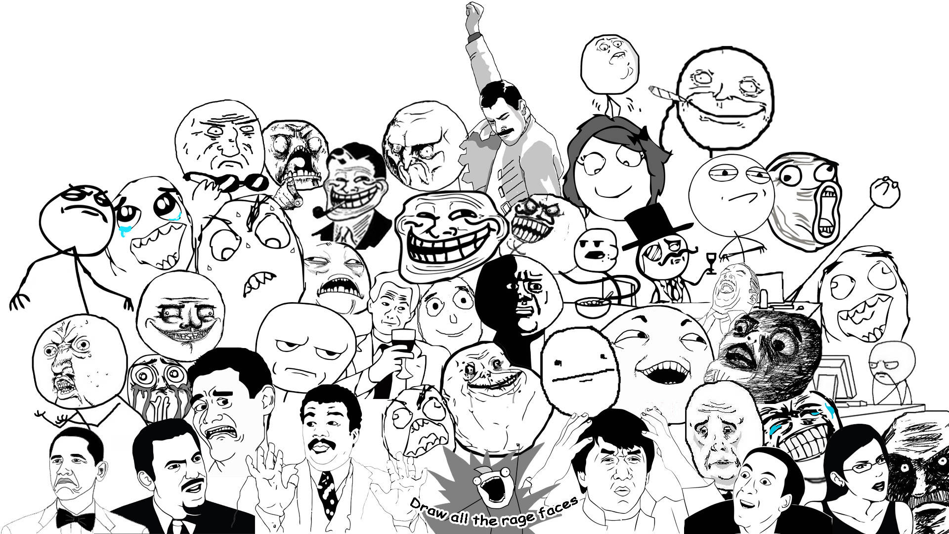 Meme Faces Wallpaper