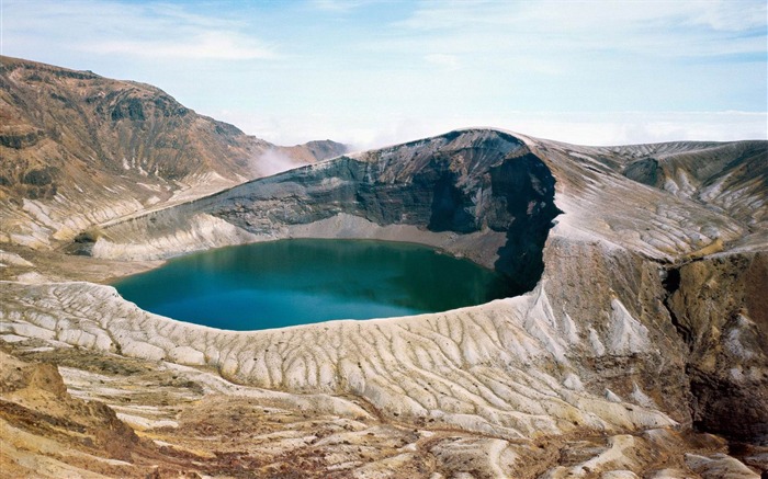 Okama Crater Lake Travel Landscape Photography Wallpaper