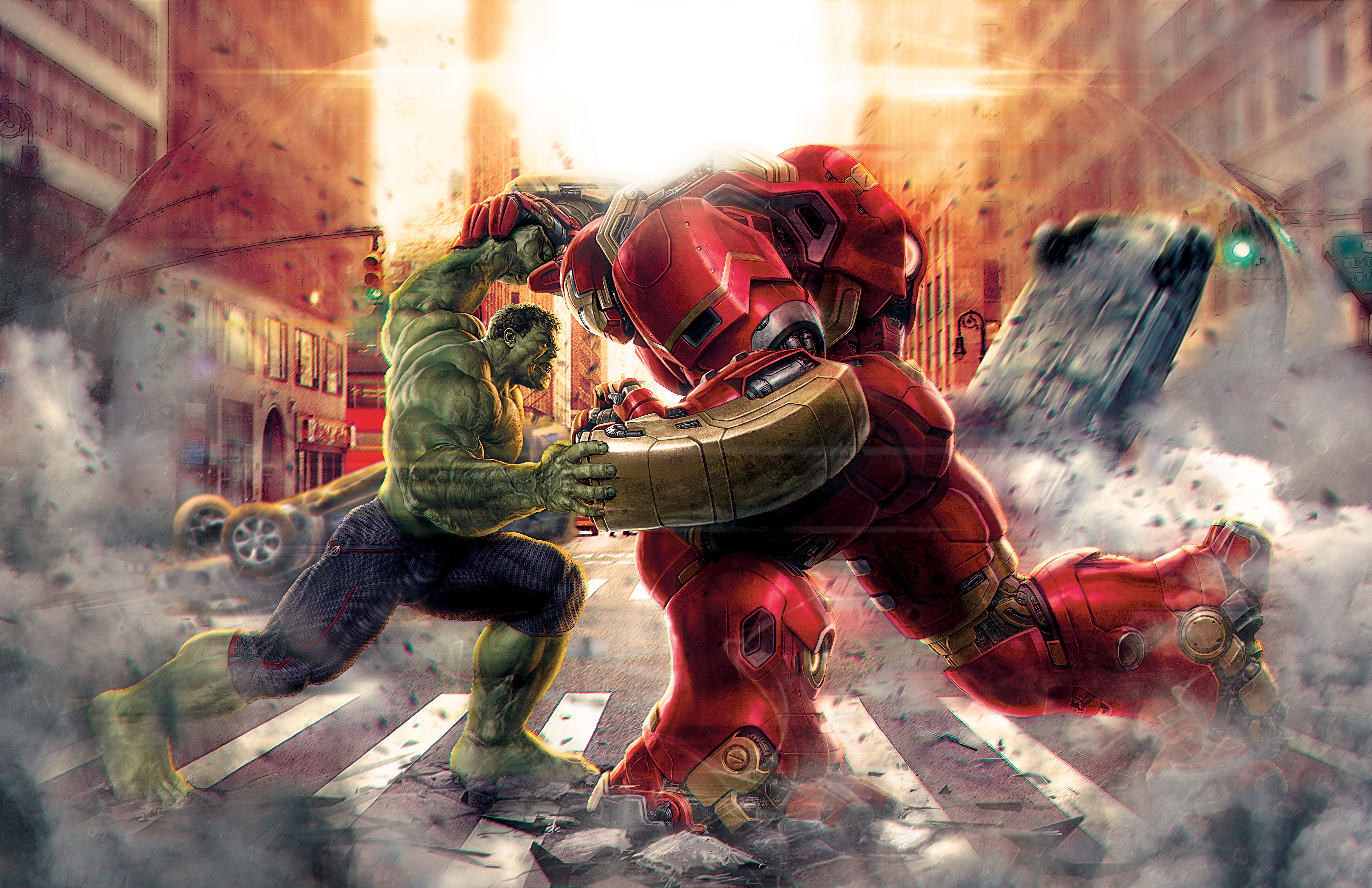 Hulk Vs Hulkbuster 5k Retina Ultra HD Wallpaper Background Image