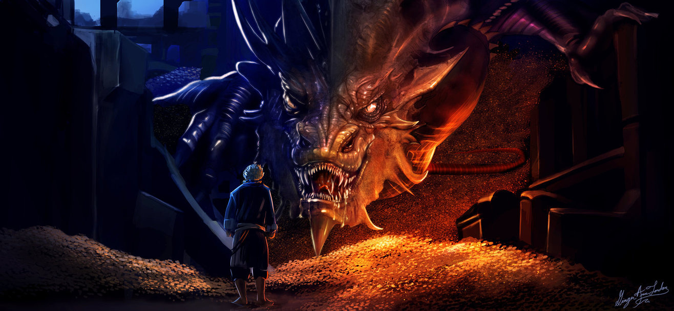 Smaug The Dragon From Hobbit By Gingerannelondon