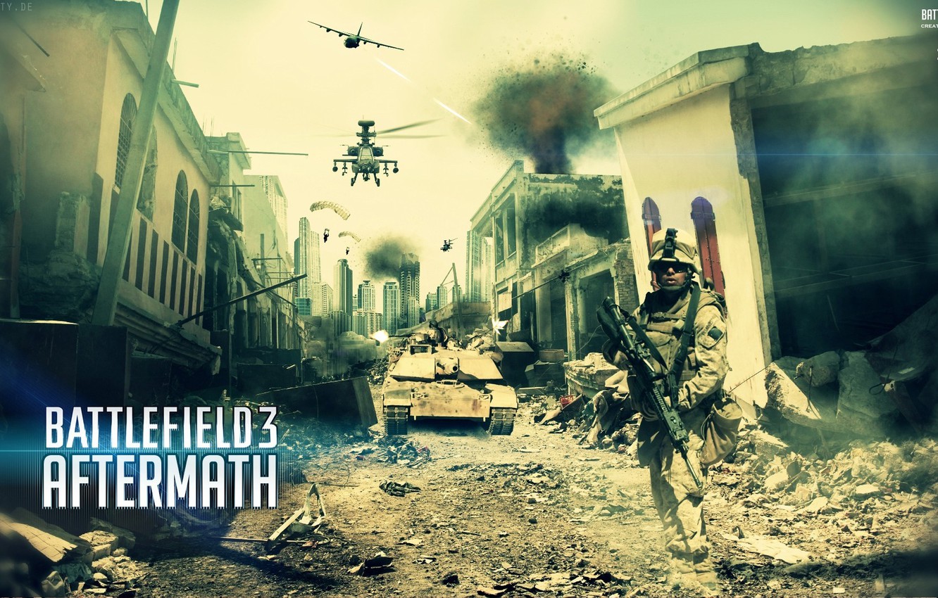 Wallpaper The City Soldiers Helicopter Plane Battlefield
