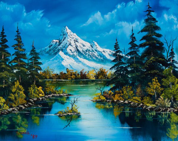 Bob Ross Reflections Of Fall Painting Oil Paintings Prints Art