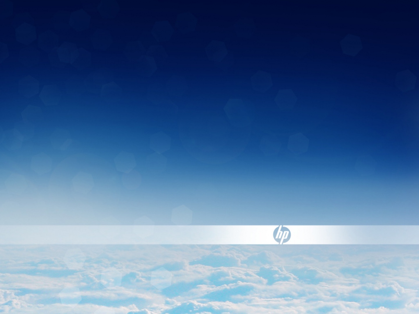 Hewlett Packard Logo In De Wolken
