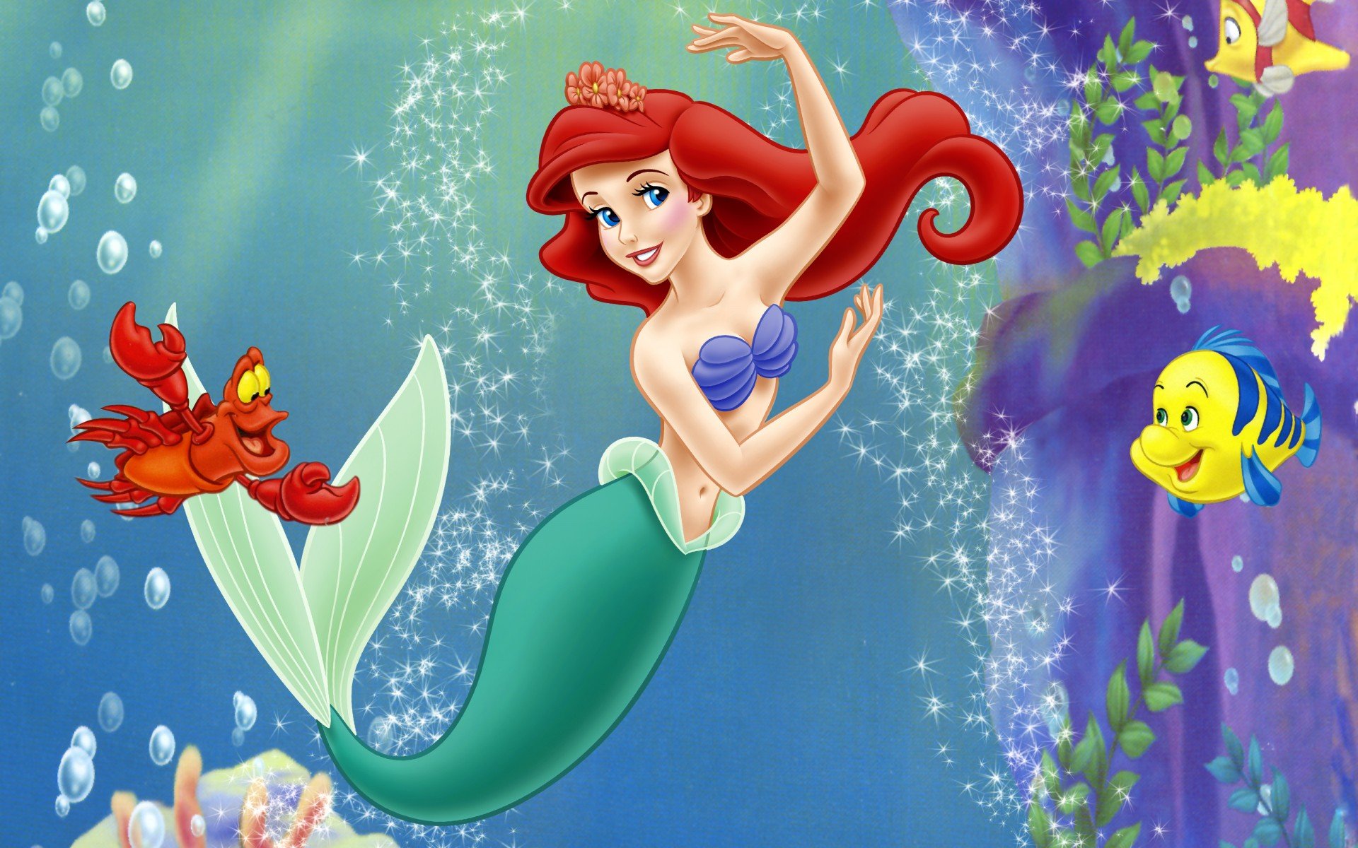 Little Mermaid Disney Fantasy Animation Cartoon Adventure Family