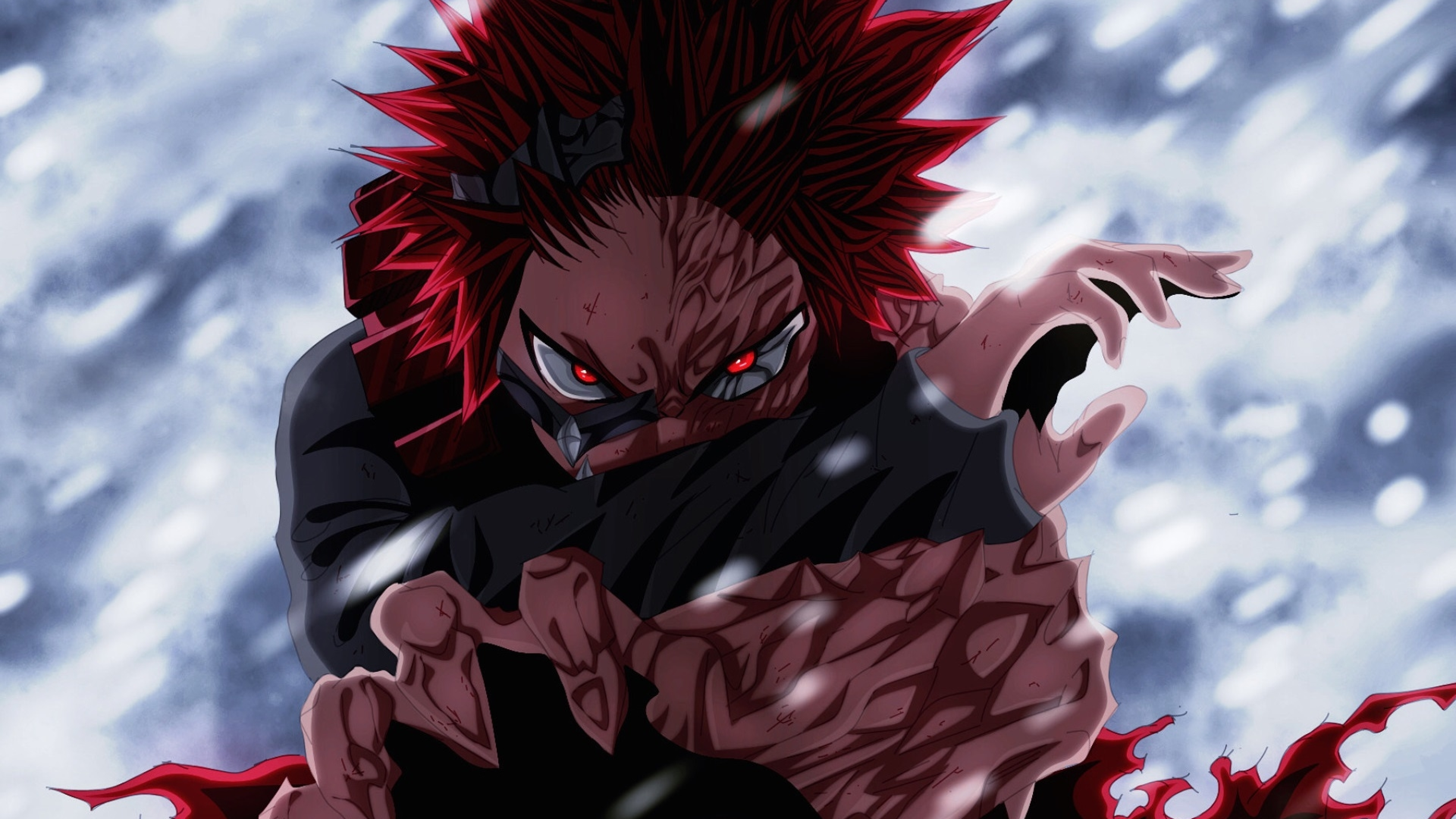 Red Riot Eijiro Kirishima 8k Wallpaper HD Anime 4k