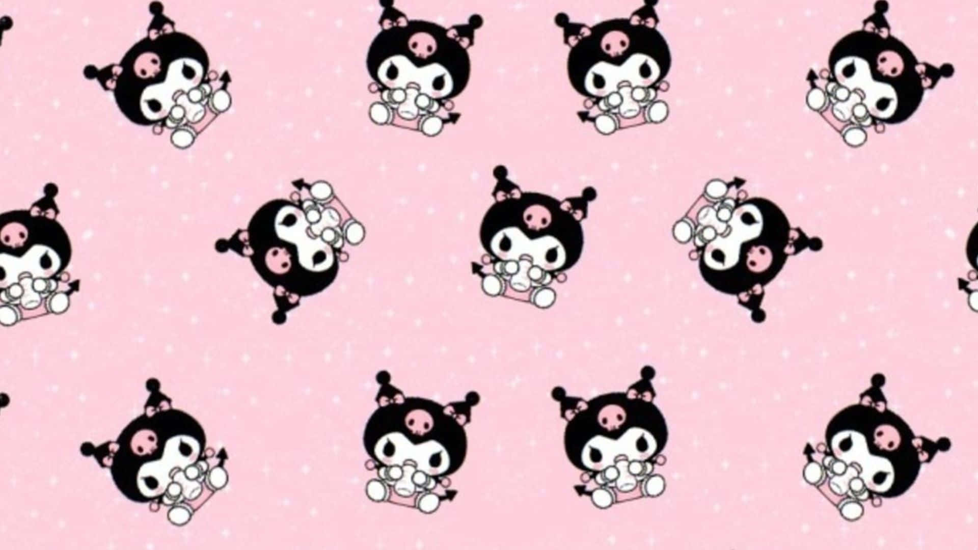 Kuromi Pattern Wallpaper