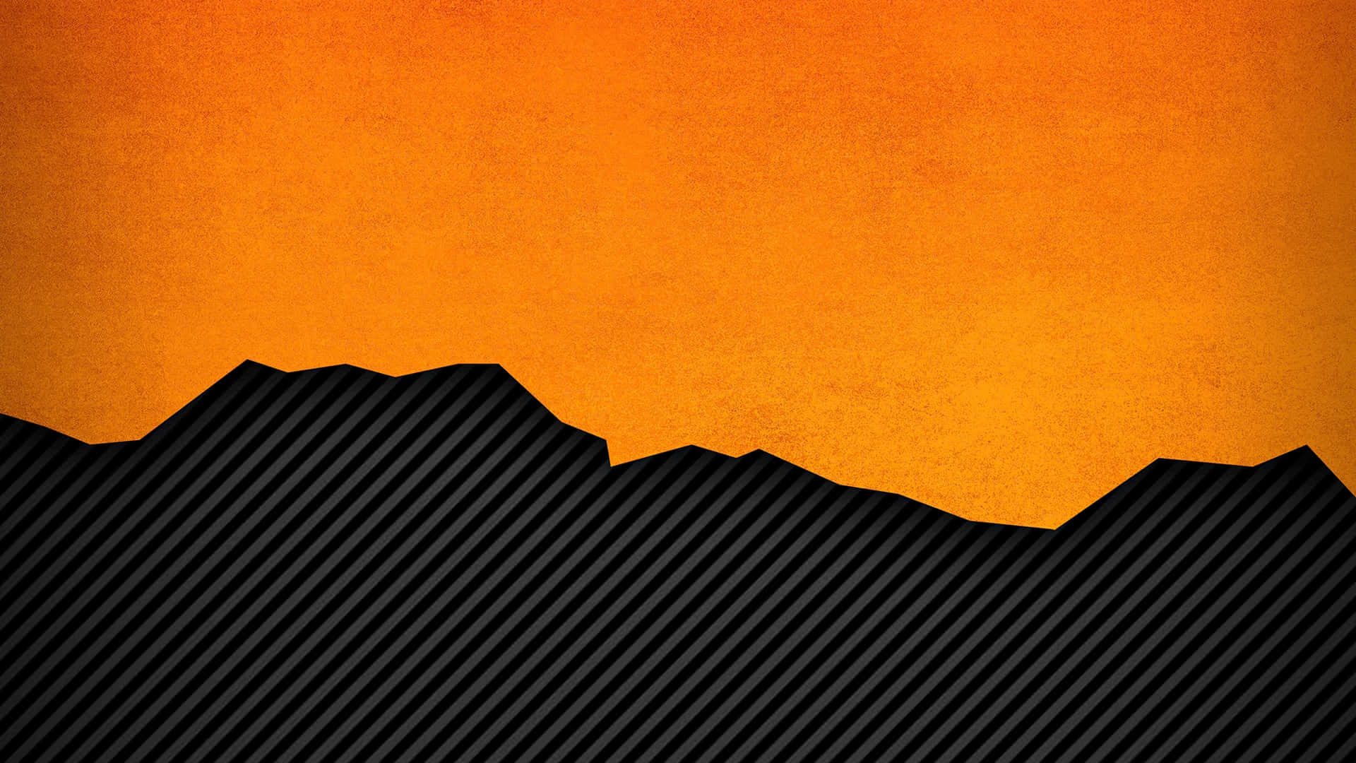 Abstract orange and black striped wallpaper background