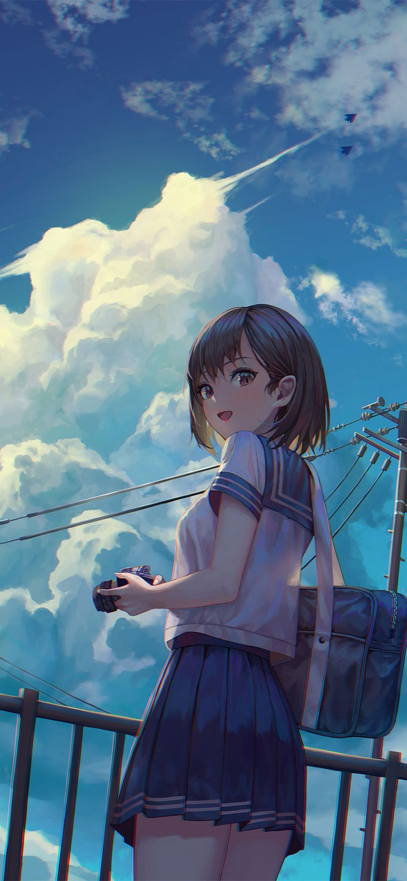 live wallpaper iphone anime girl