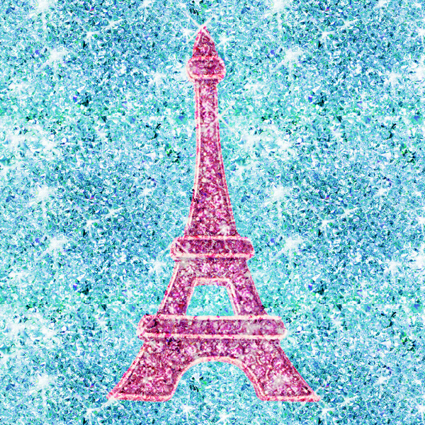 Free download Bling Me Girly Pink Eiffel Tower teal blue glitter photo  print Art [600x600] for your Desktop, Mobile & Tablet | Explore 46+ Girly Paris  Wallpaper | Paris Wallpaper, Girly Skull