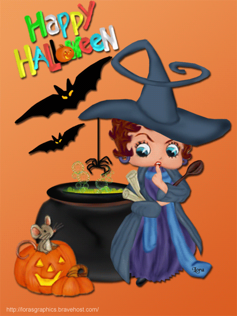 Betty Boop Pictures Archive Halloween Betty Boop animations by Hilda 480x640