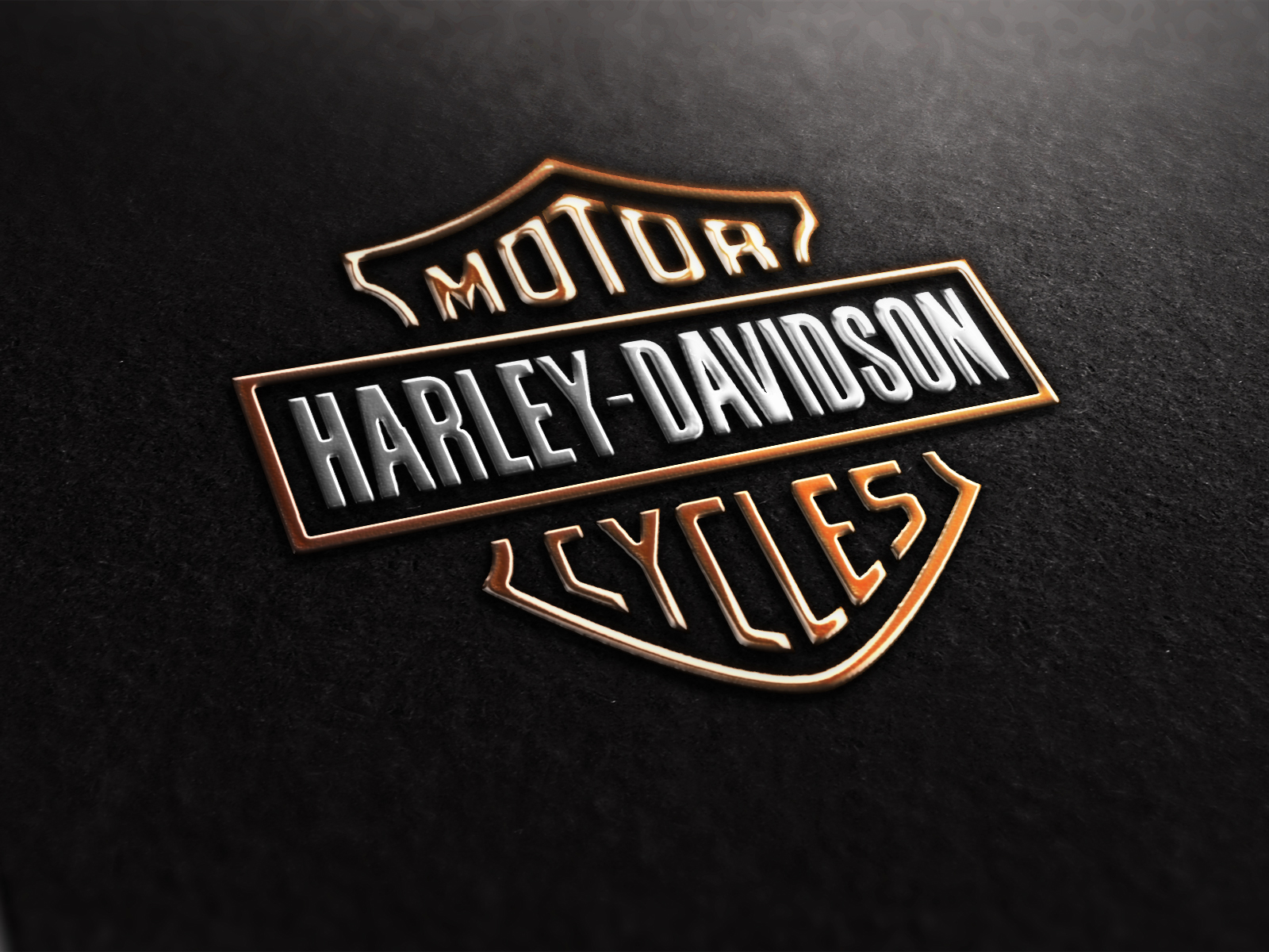 Harley Davidson Logo Desktop HD Wallpaper 3d