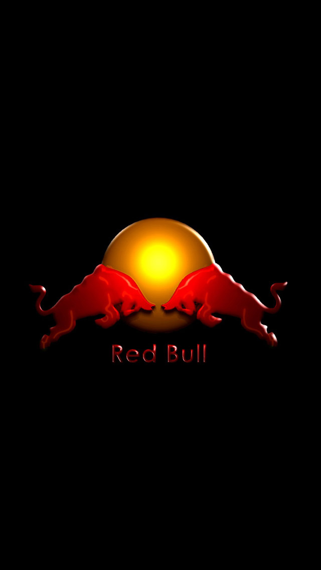 iPhone Wallpaper HD Red Bull Background