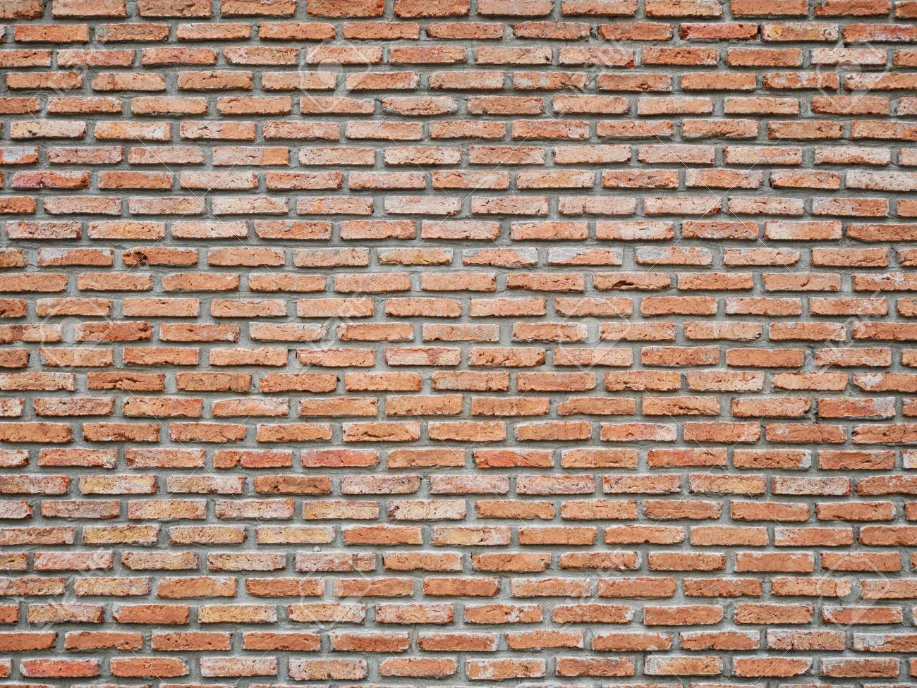 Old Vintage Brick Wall Texture Design Empty Red Background