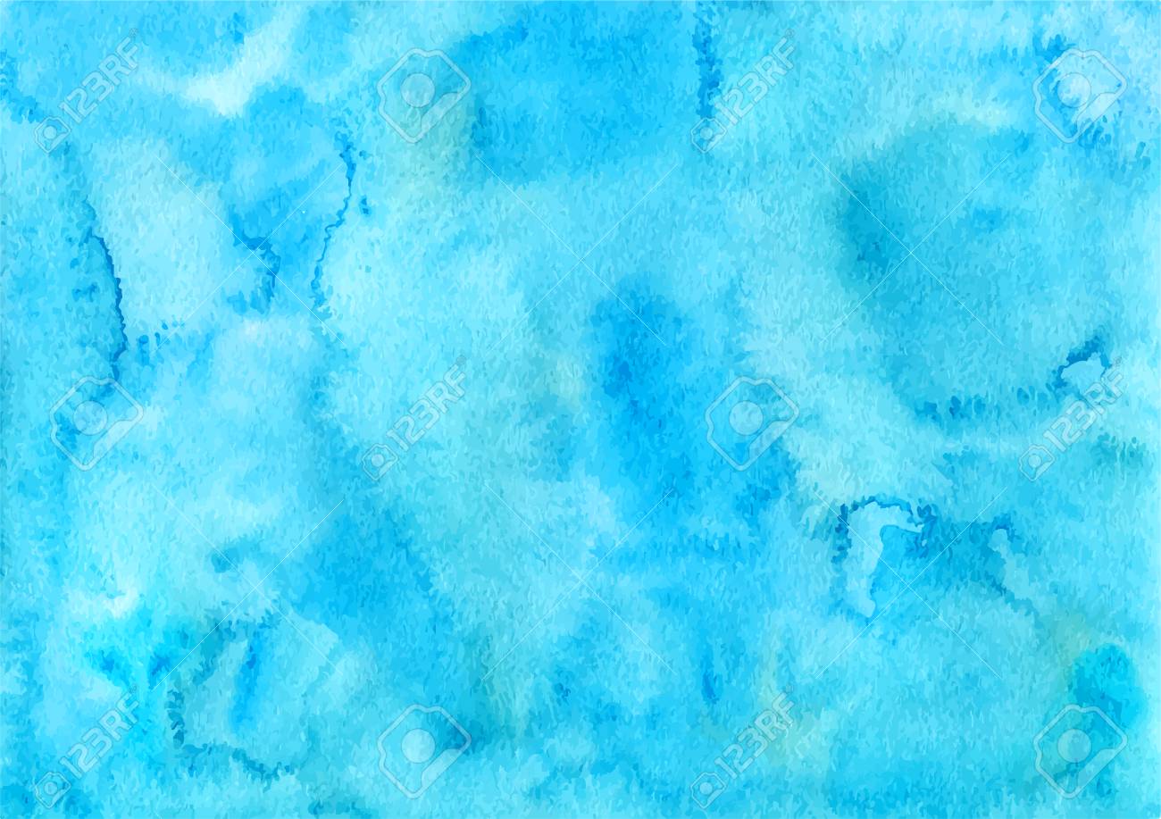Handpainted Sky Blue Watercolor Background Royalty Cliparts