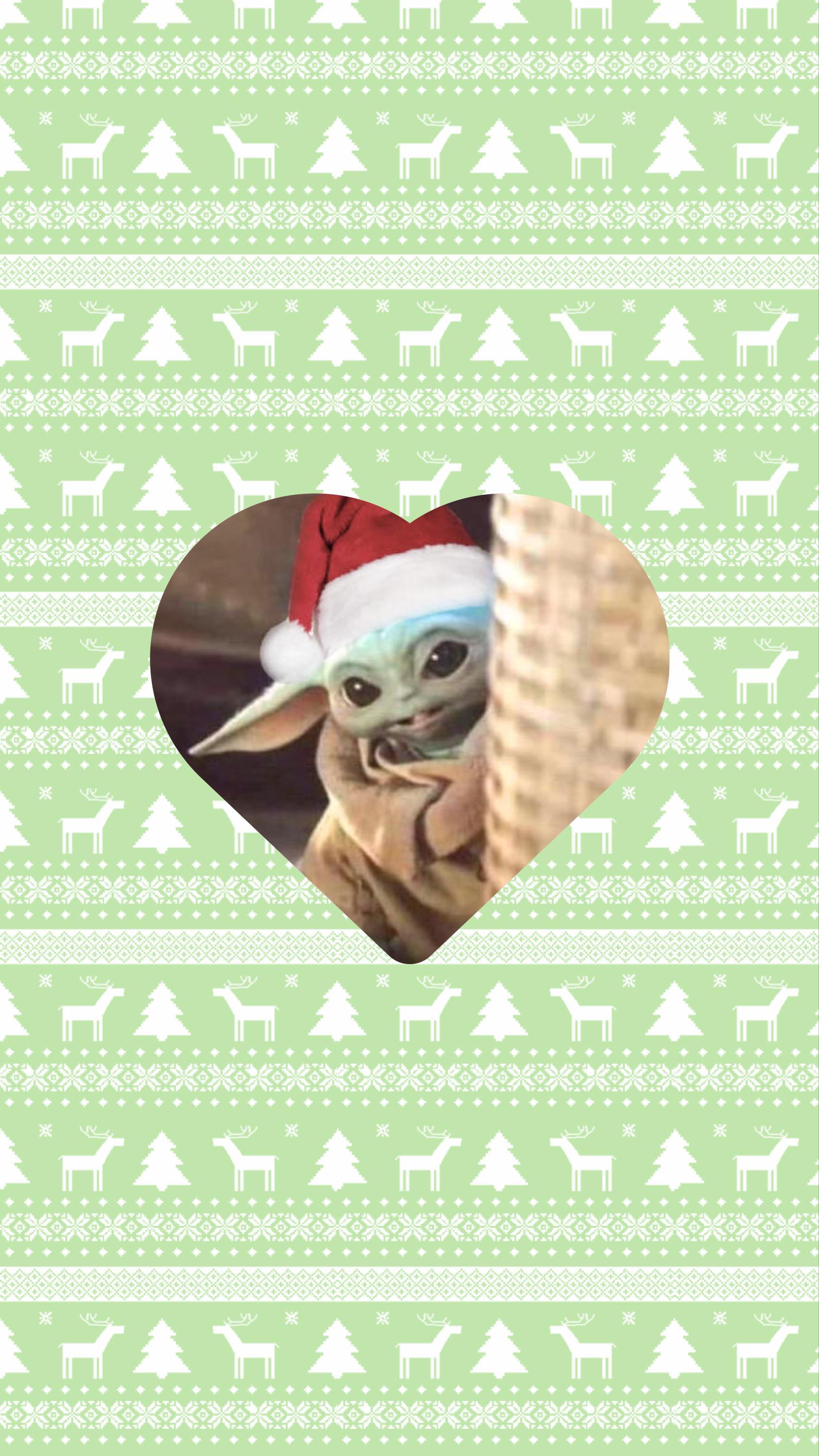 Baby Yoda Christmas Phone Wallpaper R Babyyoda