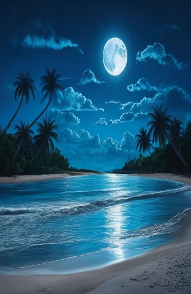 Beach Moon Wallpaper