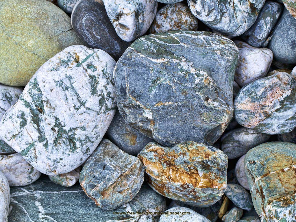 Rough Rocky Pebbles On A Beach Stone Background Wallpaper