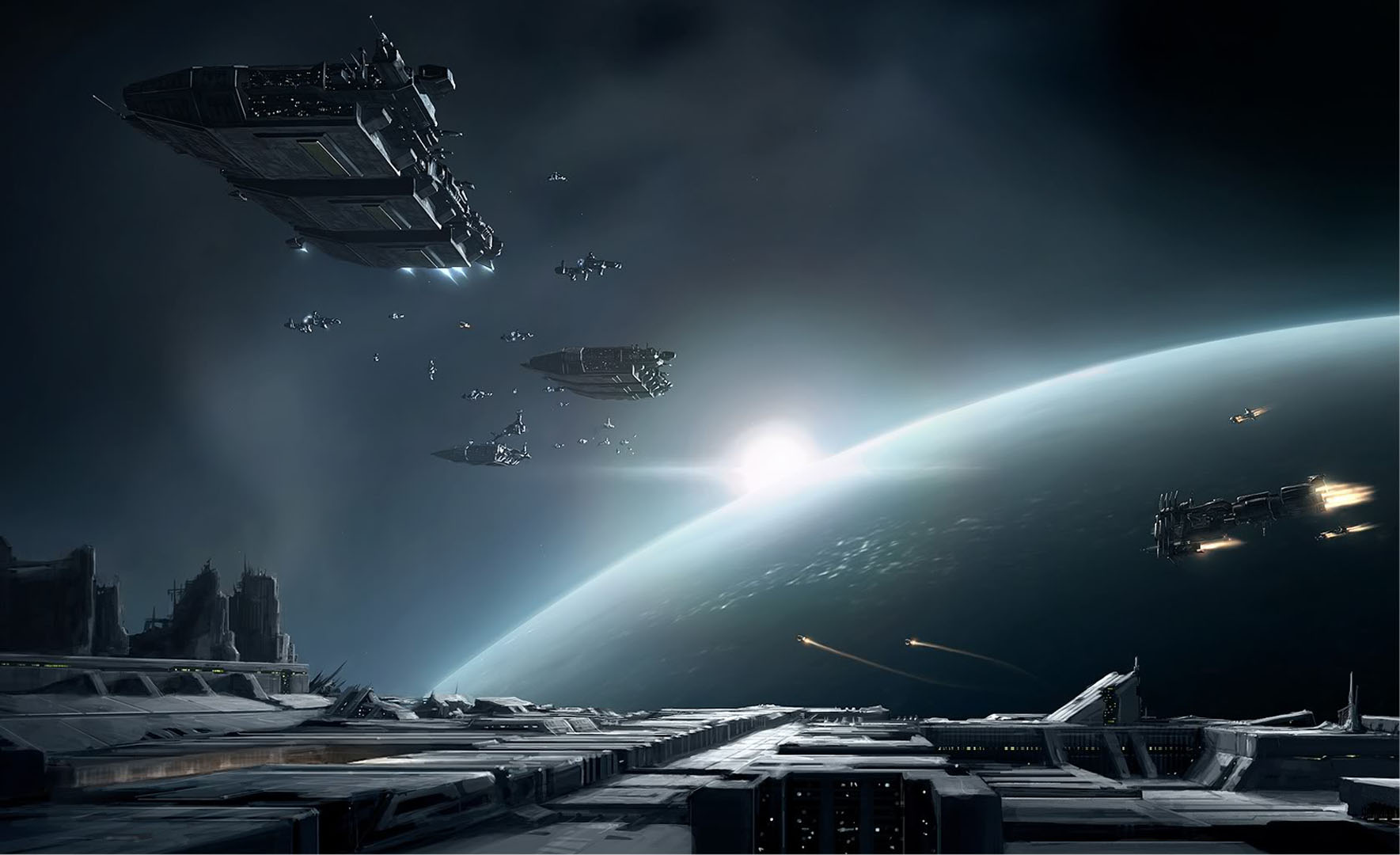 Space Armada At Event Horizon Rpg Games Wallpaper Image Featuring