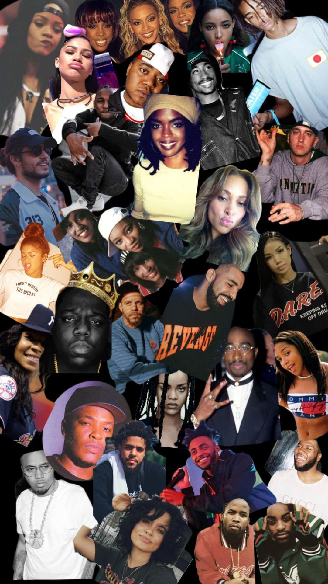 Rapper Collage Wallpaper