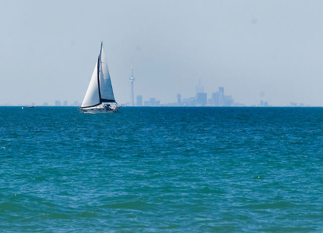 Of Lake Ontario With The Toronto Skyline In Background