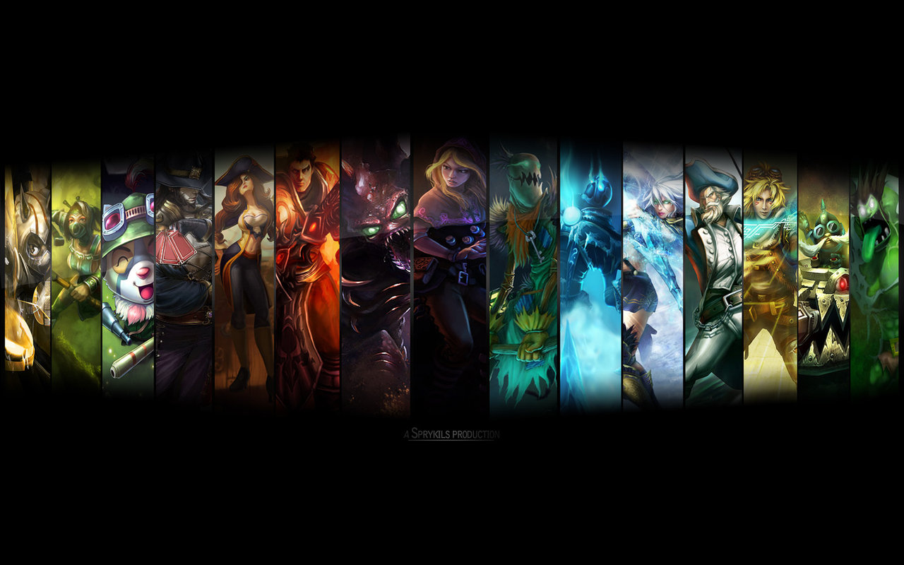 League Of Legends Wallpaper by Sprykils