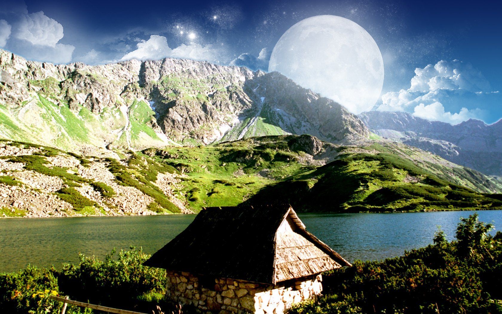 3d Landscape Dreamy Mountain Picture Nr