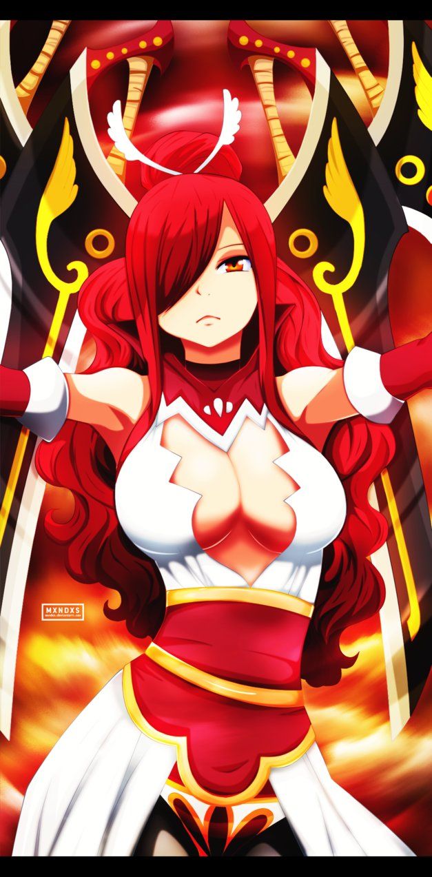 Erza Scarlet Android Background Red