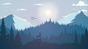 Tonal Landscape Silhouette 5ur6foj6t9w8sehp Wallpaper