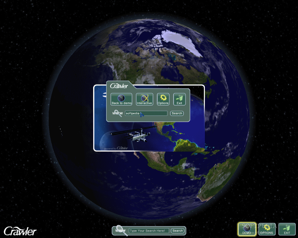 Screenshot Of Crawler 3d Earth Screensaver