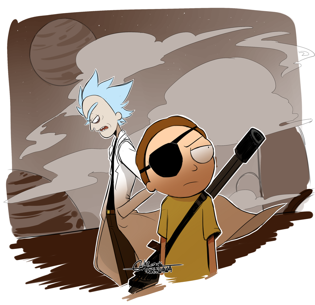 Evil Rick And Morty By Rika Wawa