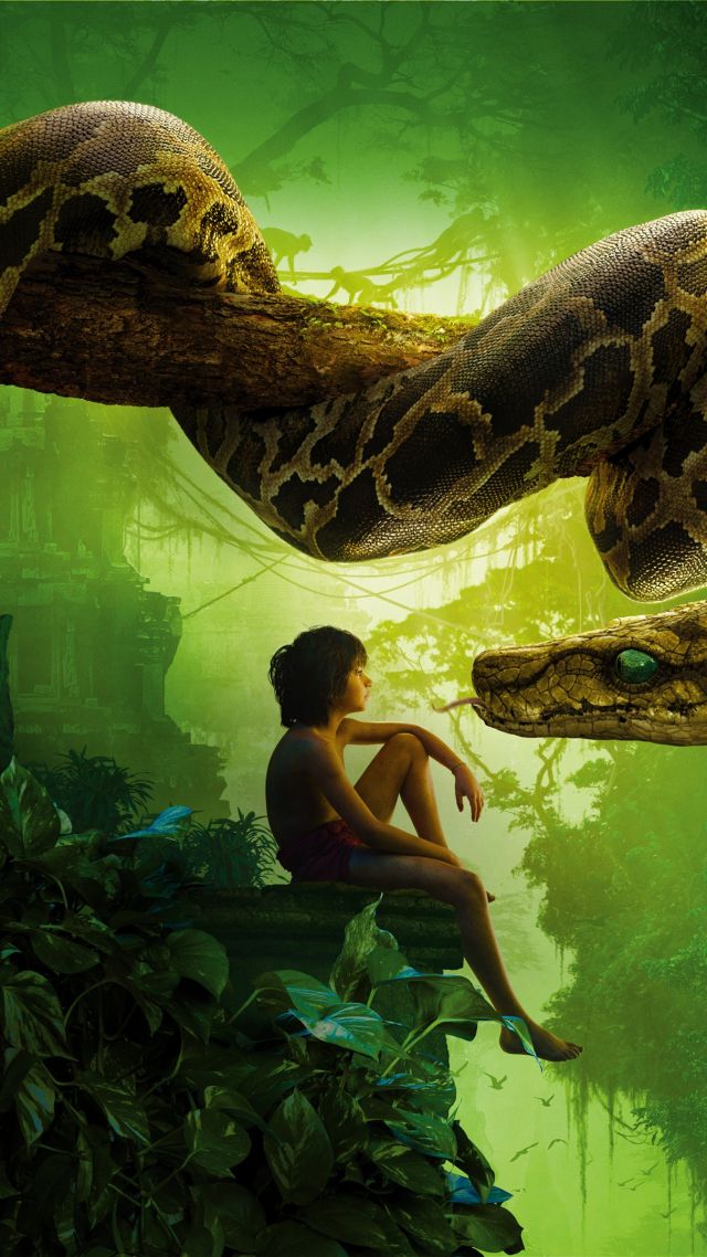 Wallpaper The Jungle Book Snake Kaa Mowgli Best Movies Of